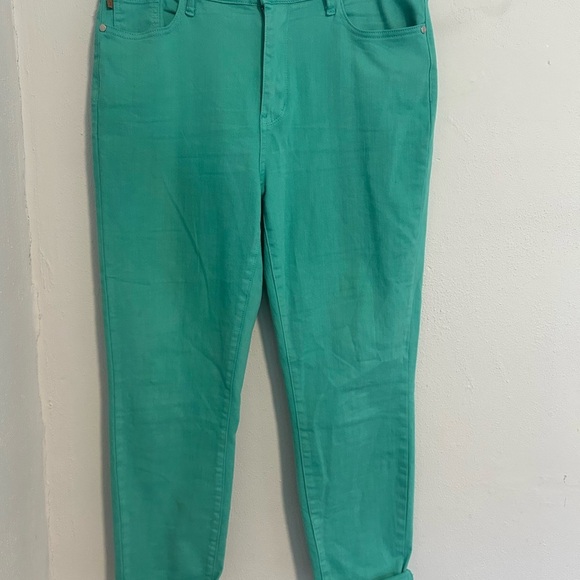 Judy Blue Denim - Judy Blue Green Skinny Jeans Vibrant Style